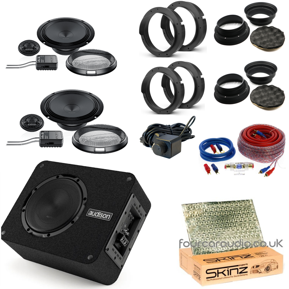 Mid Level – Audison Prima Components + Audison Prima APBX 8  Boot Subwoofer