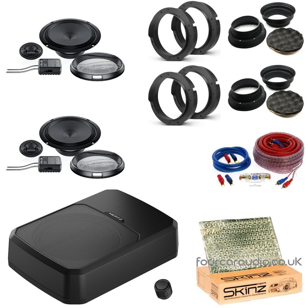 Mid Level – Audison Prima Components + Hertz Dieci under seat Subwoofer