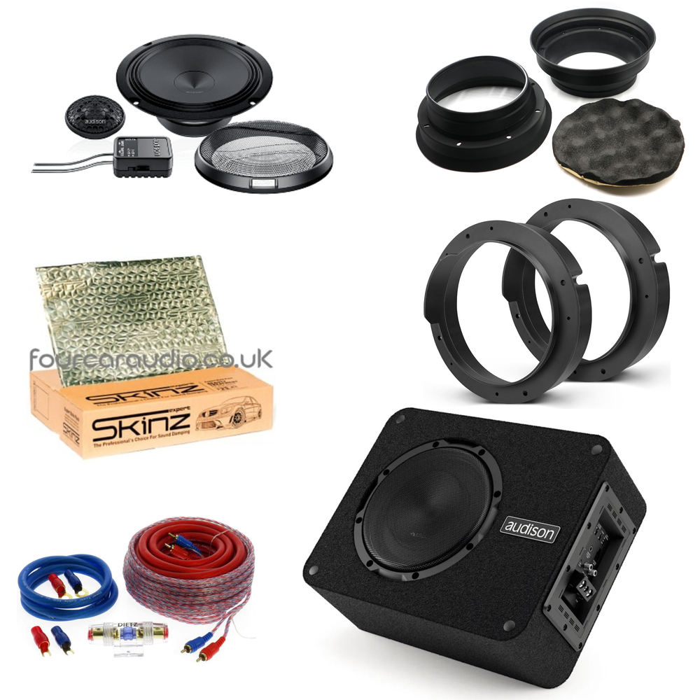 Mid Level Front Speaker Upgrade & Active Boot Sub – Audison Prima