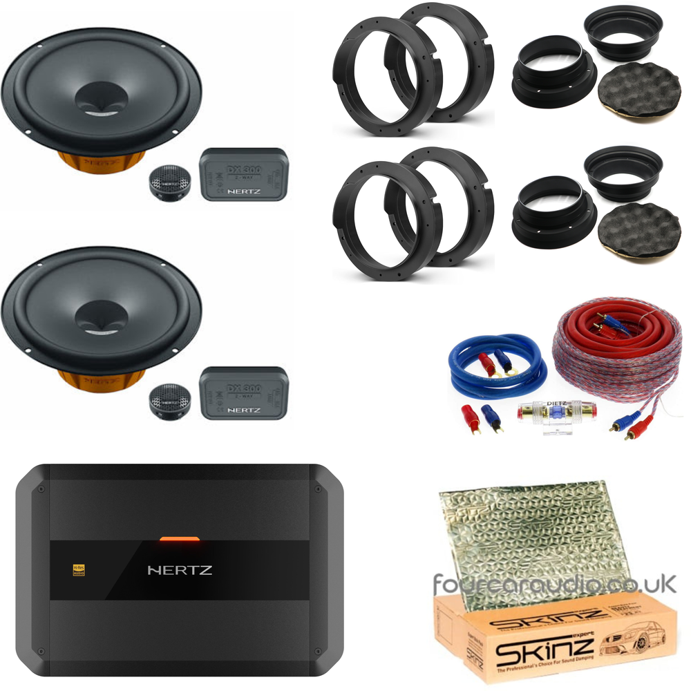 Entry Level – Hertz Dieci Components (Front & Rear) + Hertz Dieci P 4.300 Amp