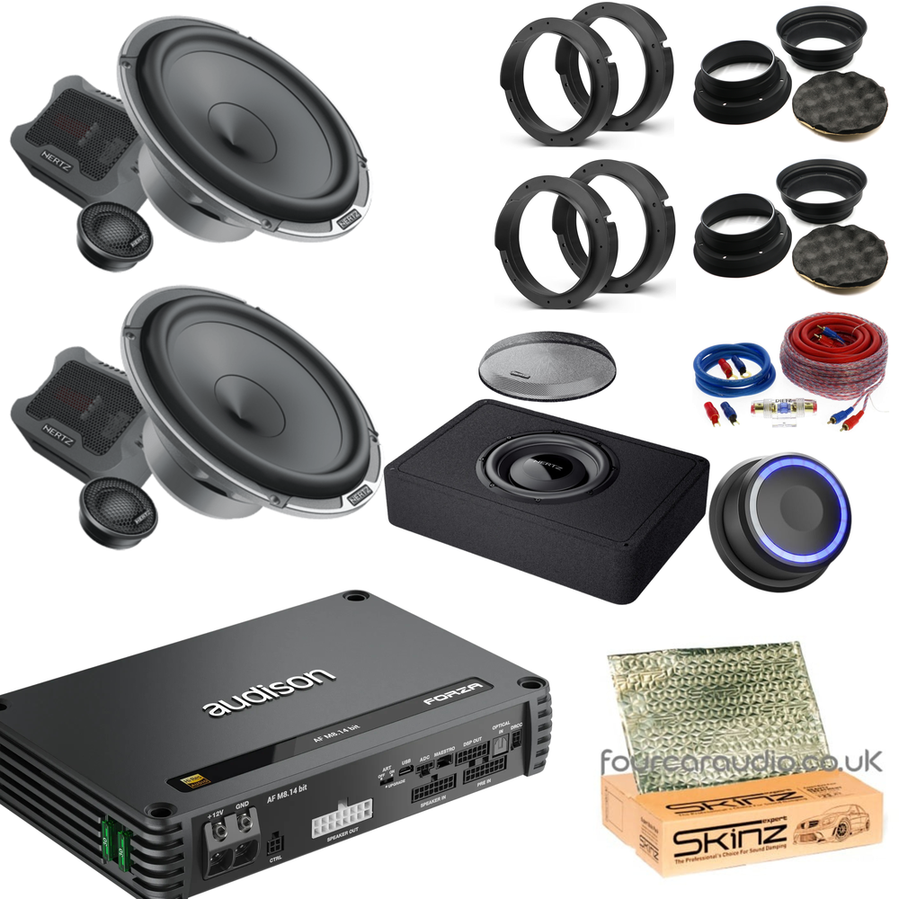 High Level DSP – Mille Pro Speakers + Audison M8.14bit DSP Amp + Hertz Pro Sub