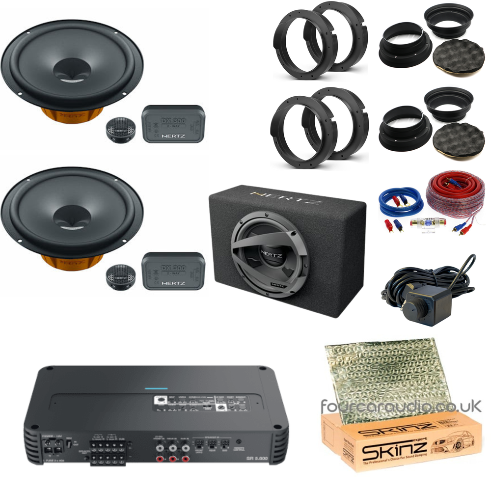 Entry Level – Hertz Dieci Speakers + Audison 5.600 Amp + Hertz Subwoofer