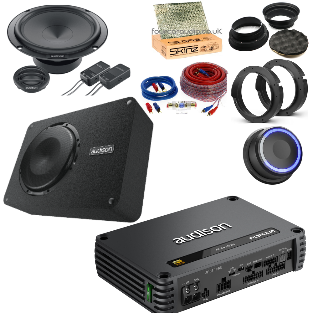 Mid Level DSP System – Audison Prima + Forza  Amp + APBX 8 Sub