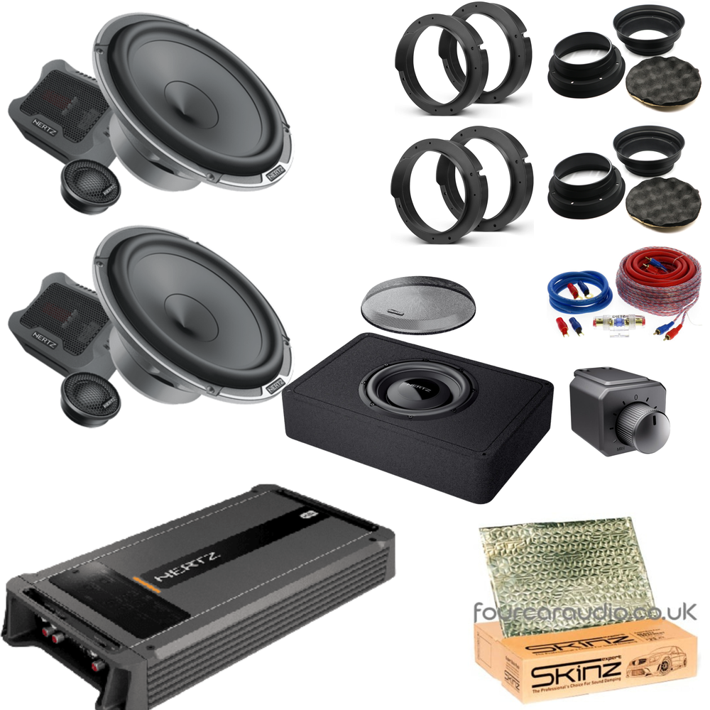 High Level – Hertz Mille Pro Speakers + Hertz ML 5 Amp + Hertz Mille Pro 250 Sub