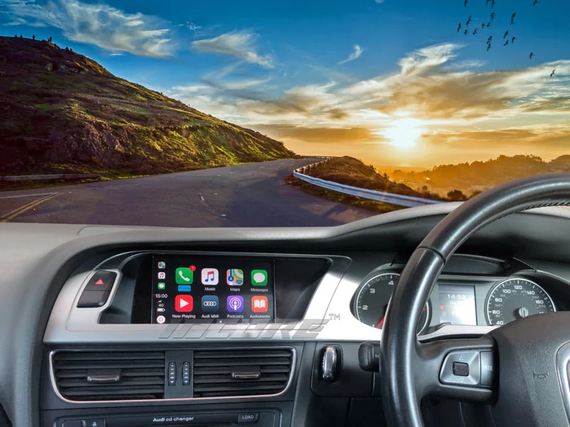 Apple CarPlay displayed on an in-car screen