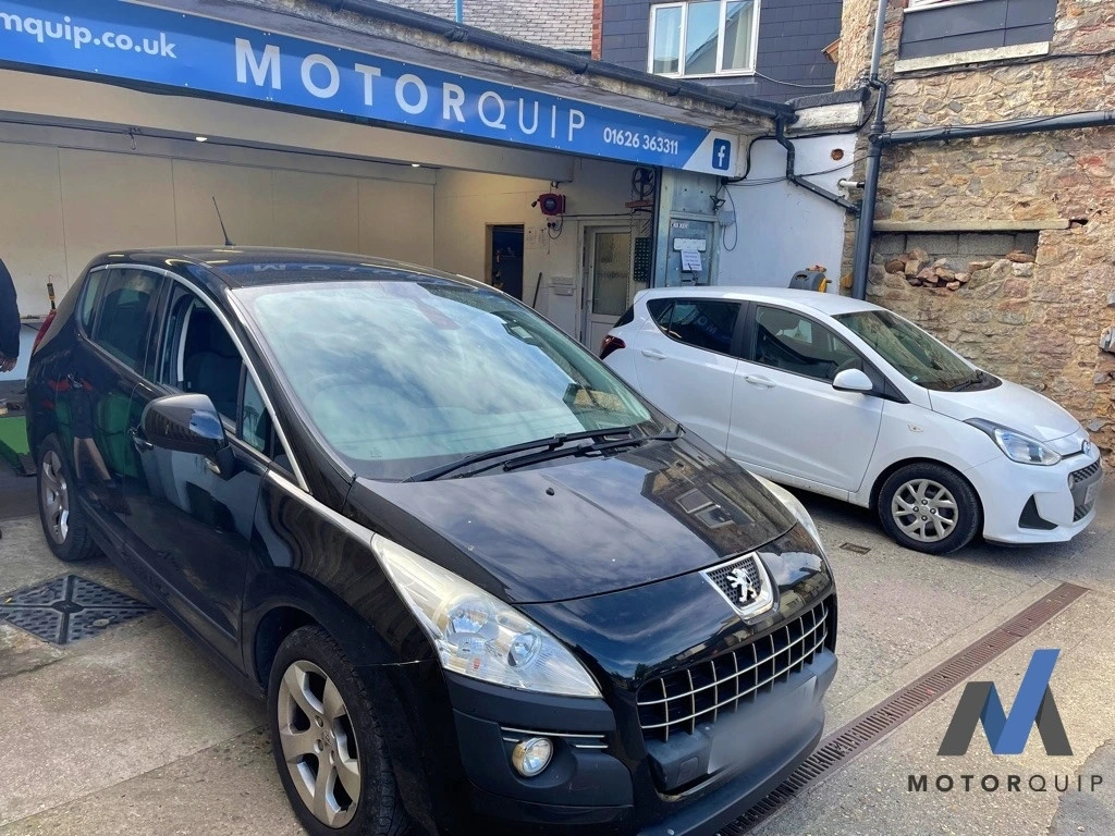 Peugeot 3008 parked outside the Motorquip workshop